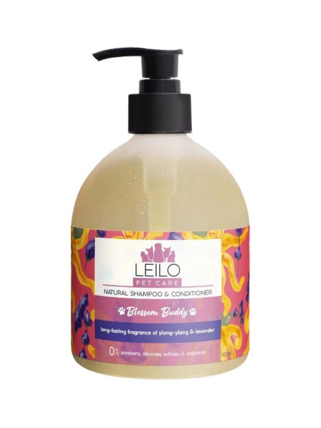 Leilo Natural 2-in-1 Pet Shampoo & Conditioner in Blossom Buddy (500ml)