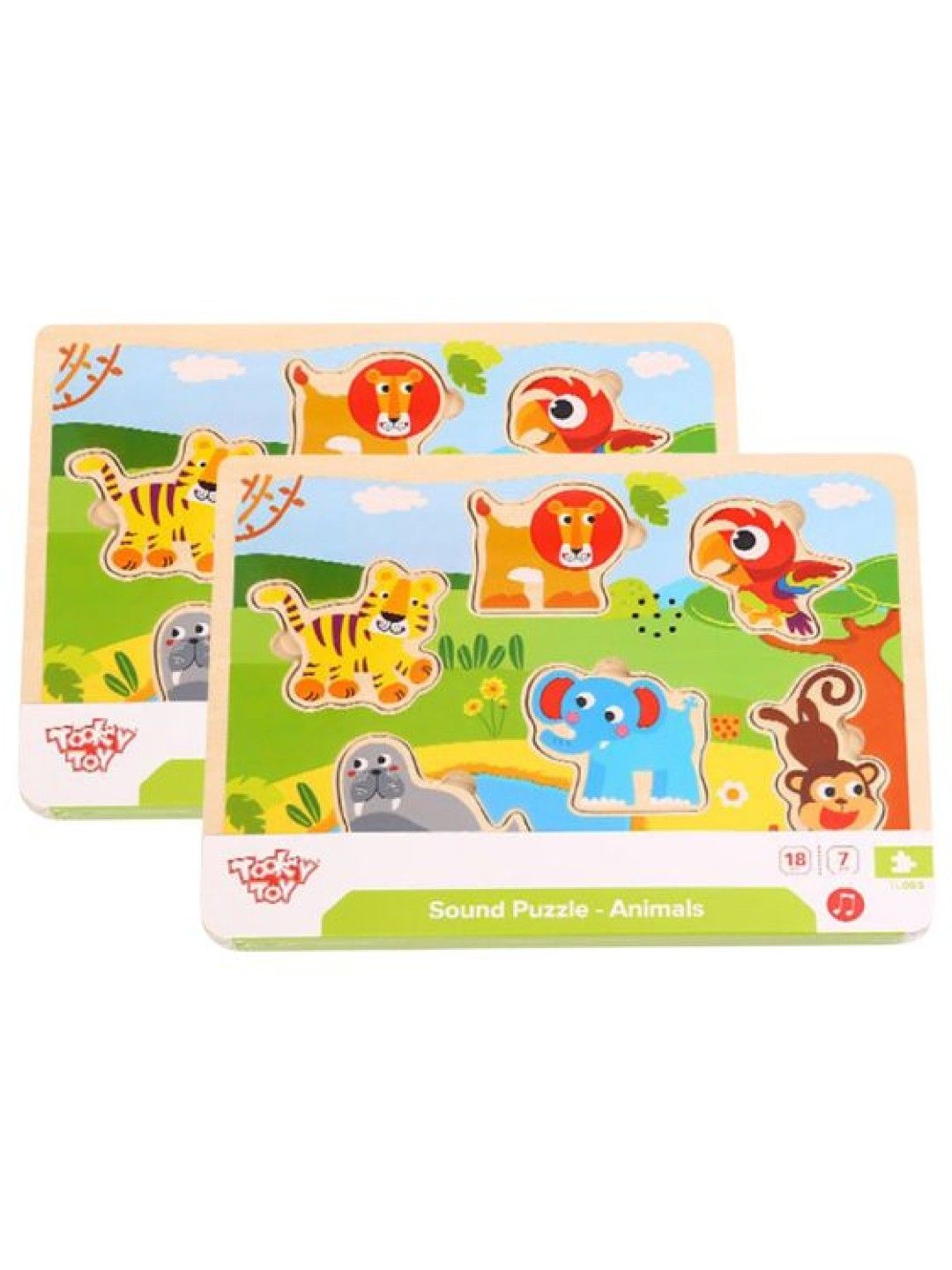 Tooky Toy [Buy 1 Take 1] Sound Puzzle - Animals (No Color- Image 1)