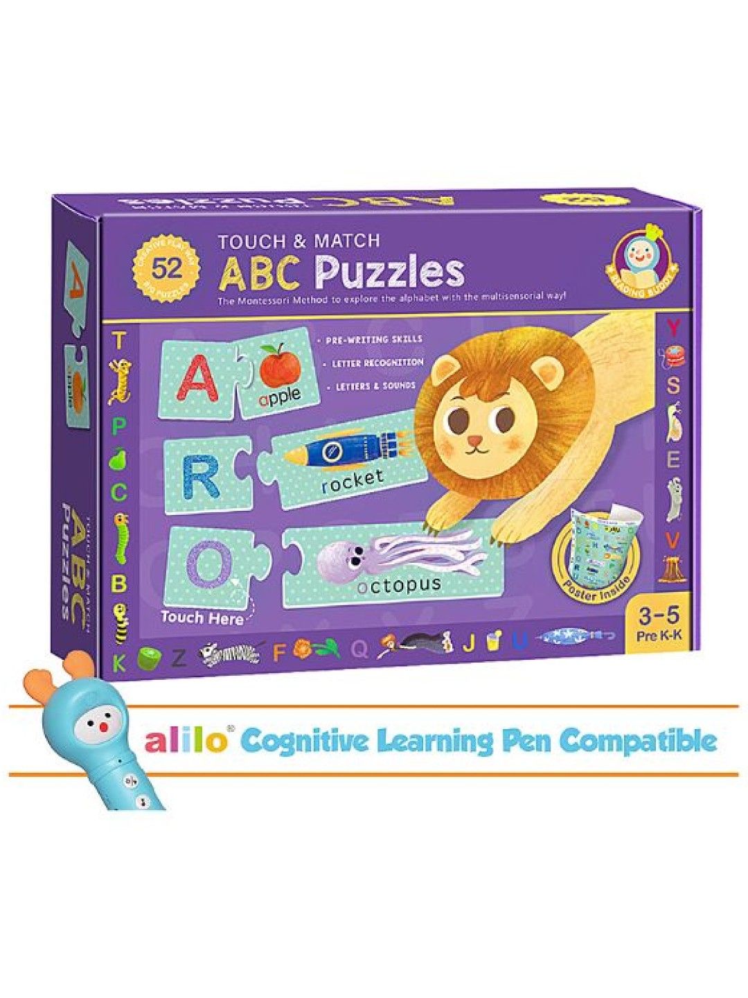 Playdate Touch and Match - ABC Puzzles (Alilo Cognitive Learning Pen Compatible) (No Color- Image 1)