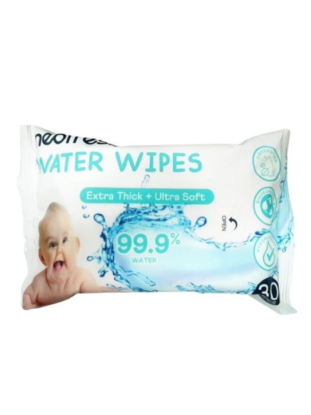 Neofresh Baby Water Wipes Unscented - 30pcs (No Color- Image 1)