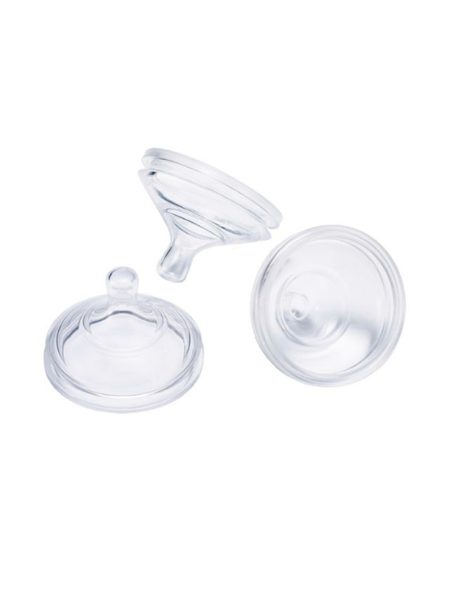 BOON NURSH Silicone Nipples - Fast Flow (3-Pack) BPA-Free