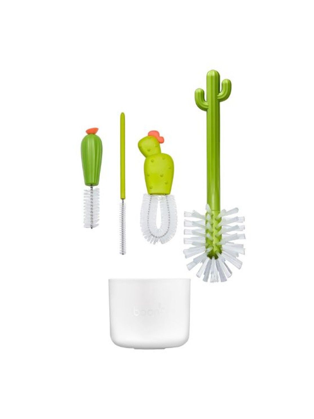 BOON CACTI Bottle Cleaning System - Set of 4 brushes with vase BPA-Free