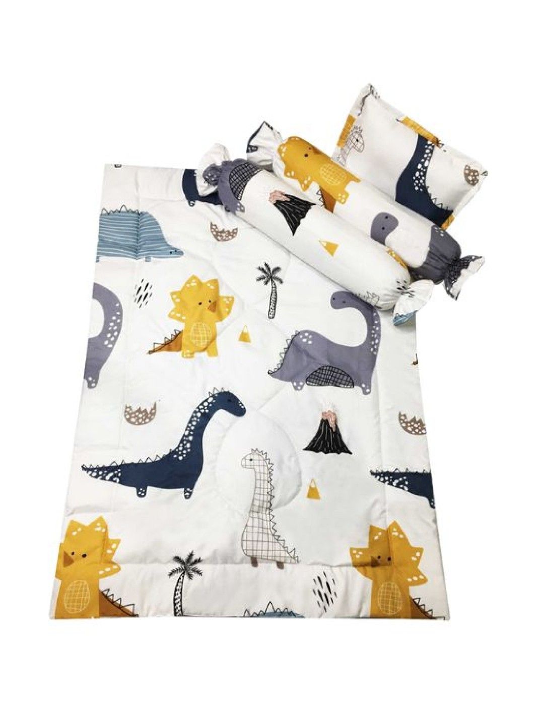 Kozy Blankie Comforter Set (Grey Dino- Image 1)