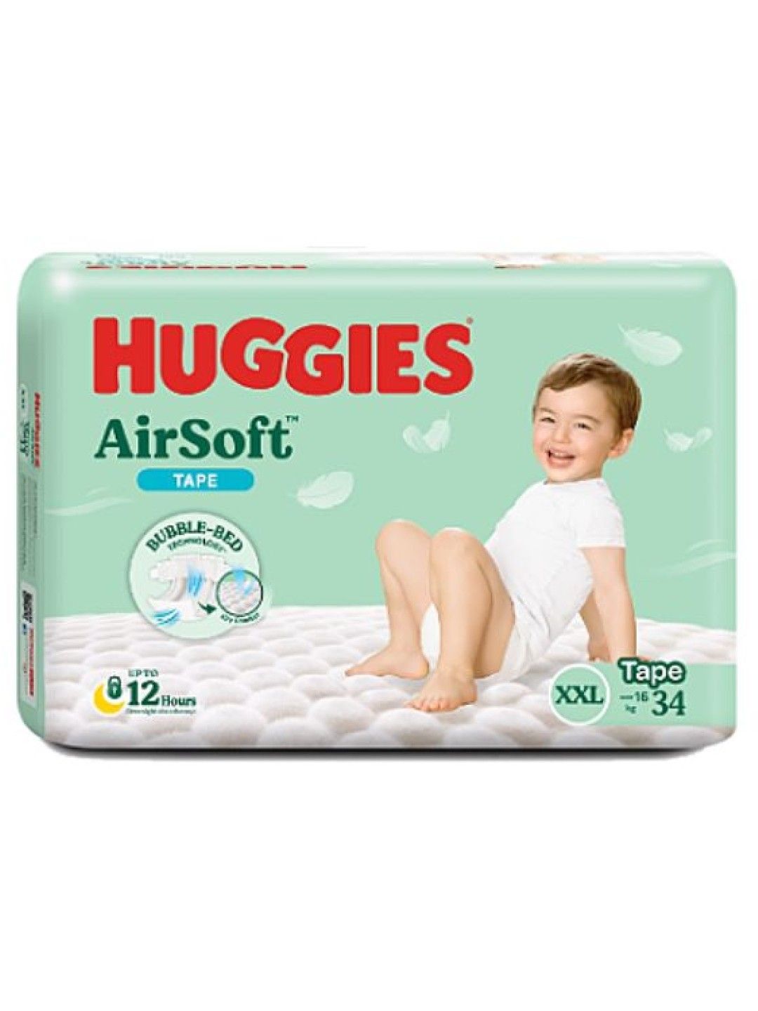 Huggies AirSoft Tape Diapers XXL - 34 pcs (No Color- Image 1)