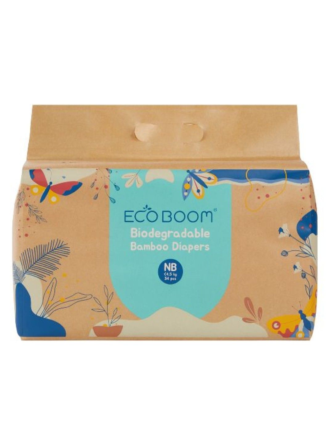 Eco Boom Biodegradable Bamboo Tape Trial Pack Diapers - Newborn (34s)