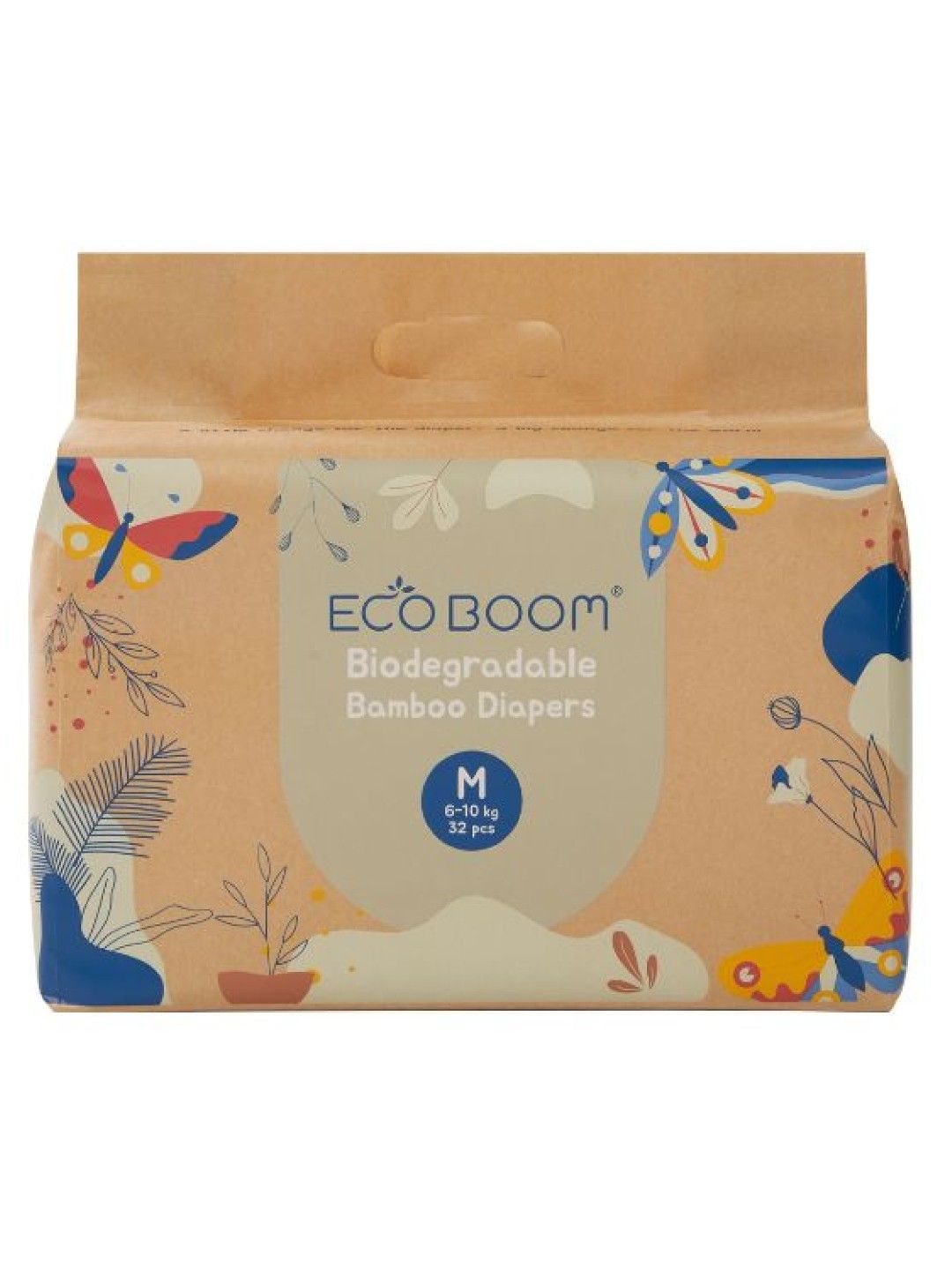 Eco Boom Biodegradable Bamboo Tape Trial Pack Diapers - Medium (32s)