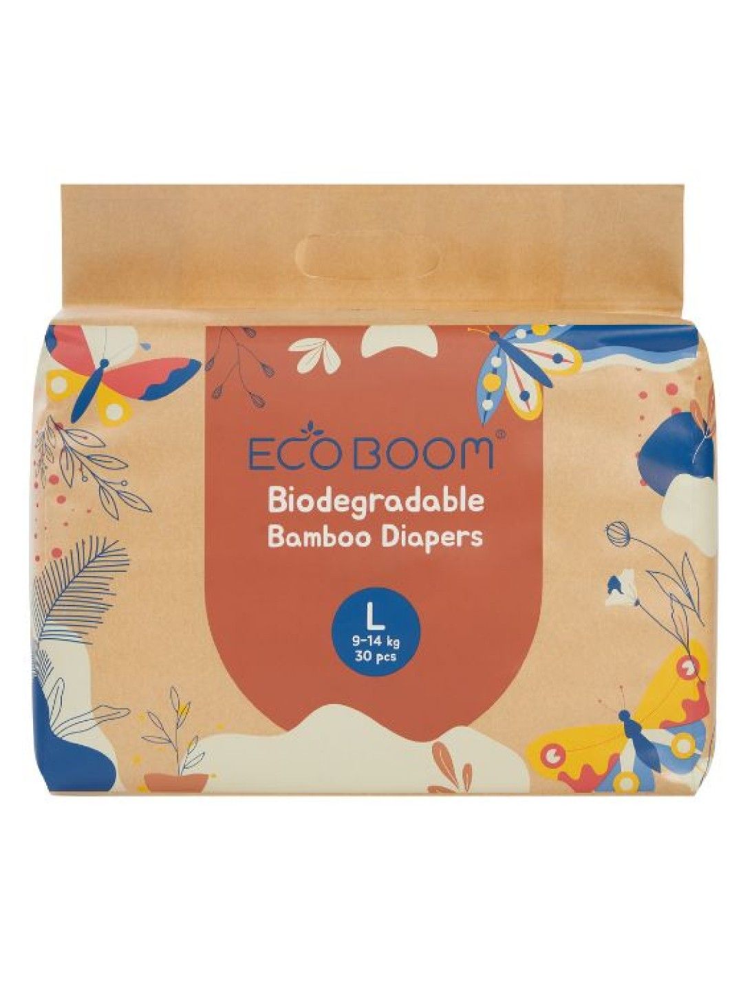 Eco Boom Biodegradable Bamboo Tape Trial Pack Diapers - Large (30s)