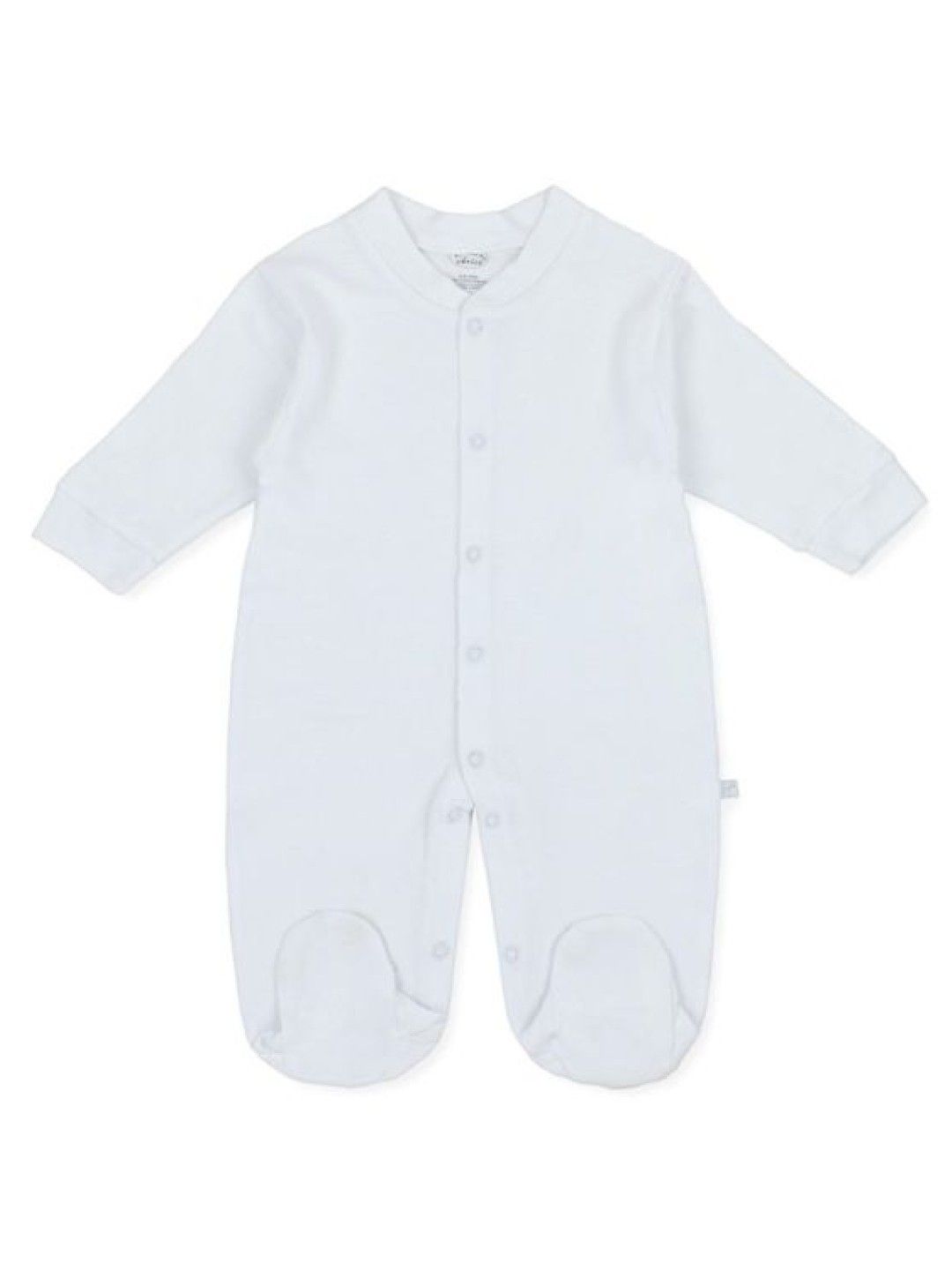 Mother's Choice White Collection 1 Pack Long Sleeve Footed Romper (IT2825A) (White- Image 1)