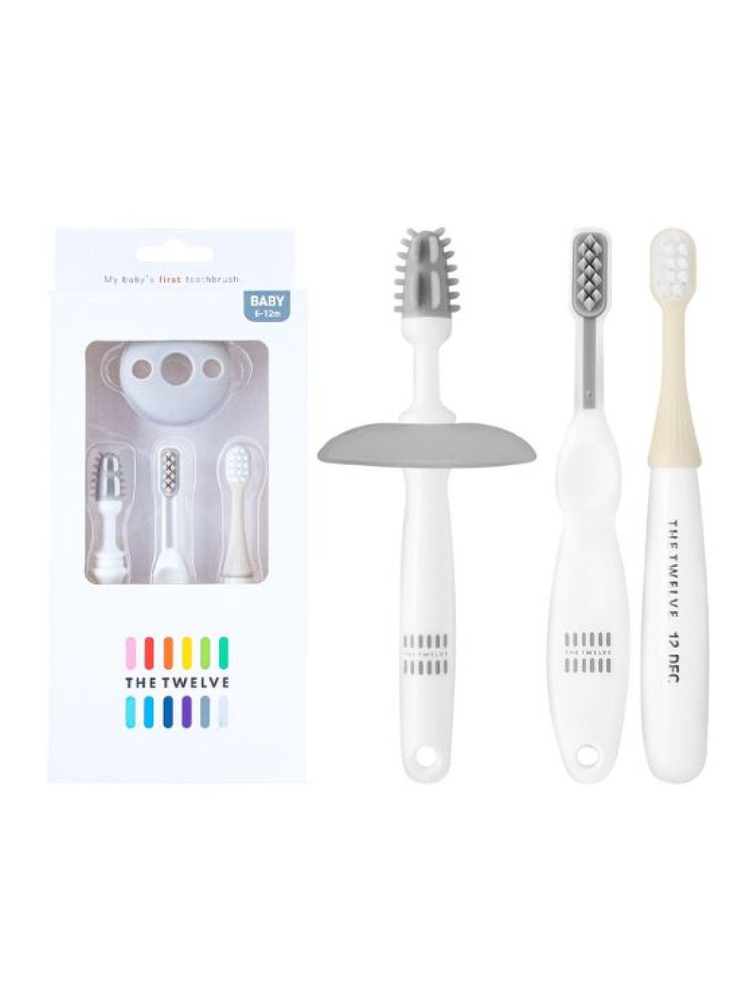 The Twelve Baby Toothbrush (Your Baby's 1st Oral care) - 3pcs.