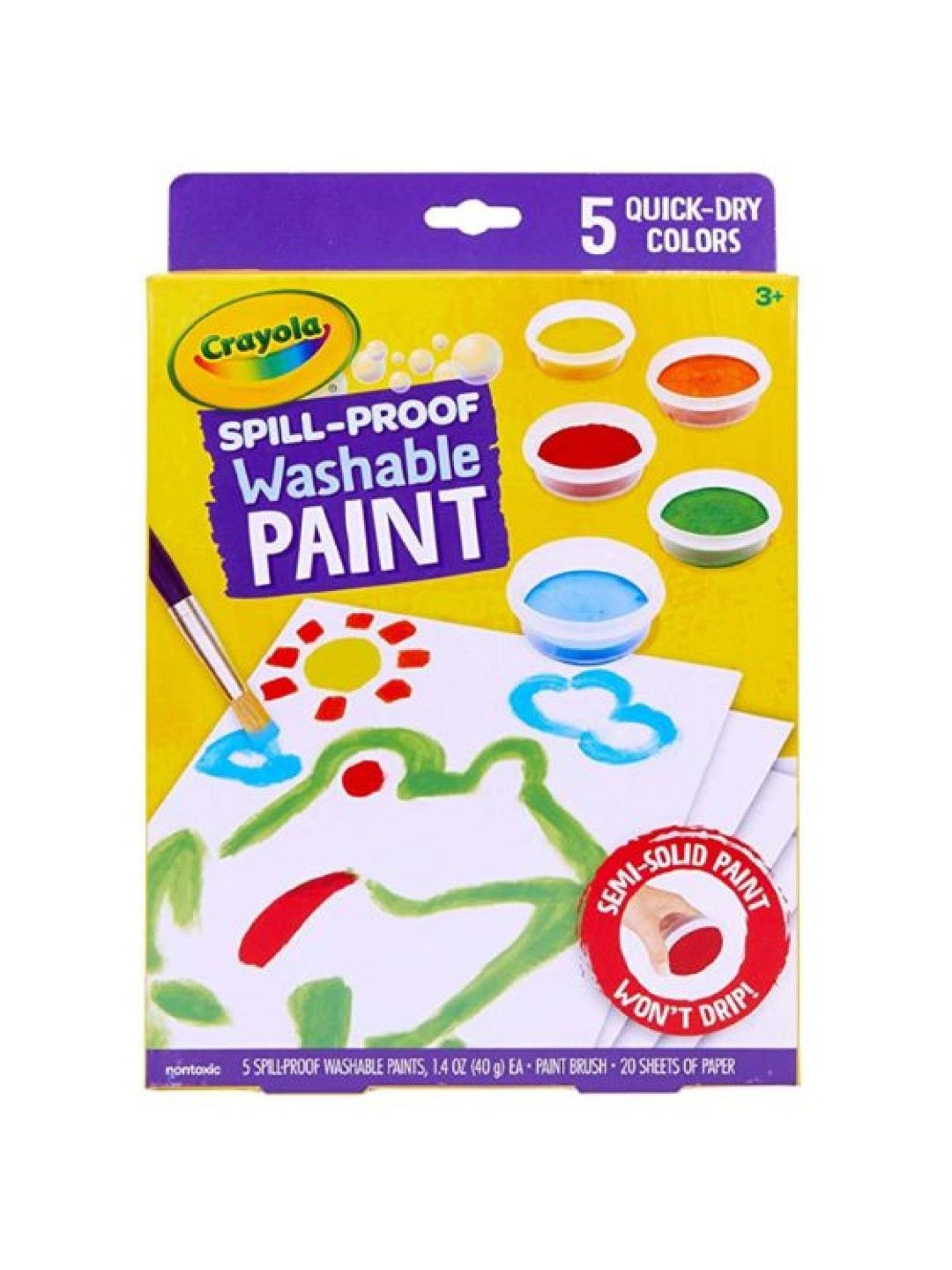 Crayola Spill Proof Washable Paint Kit (No Color- Image 1)