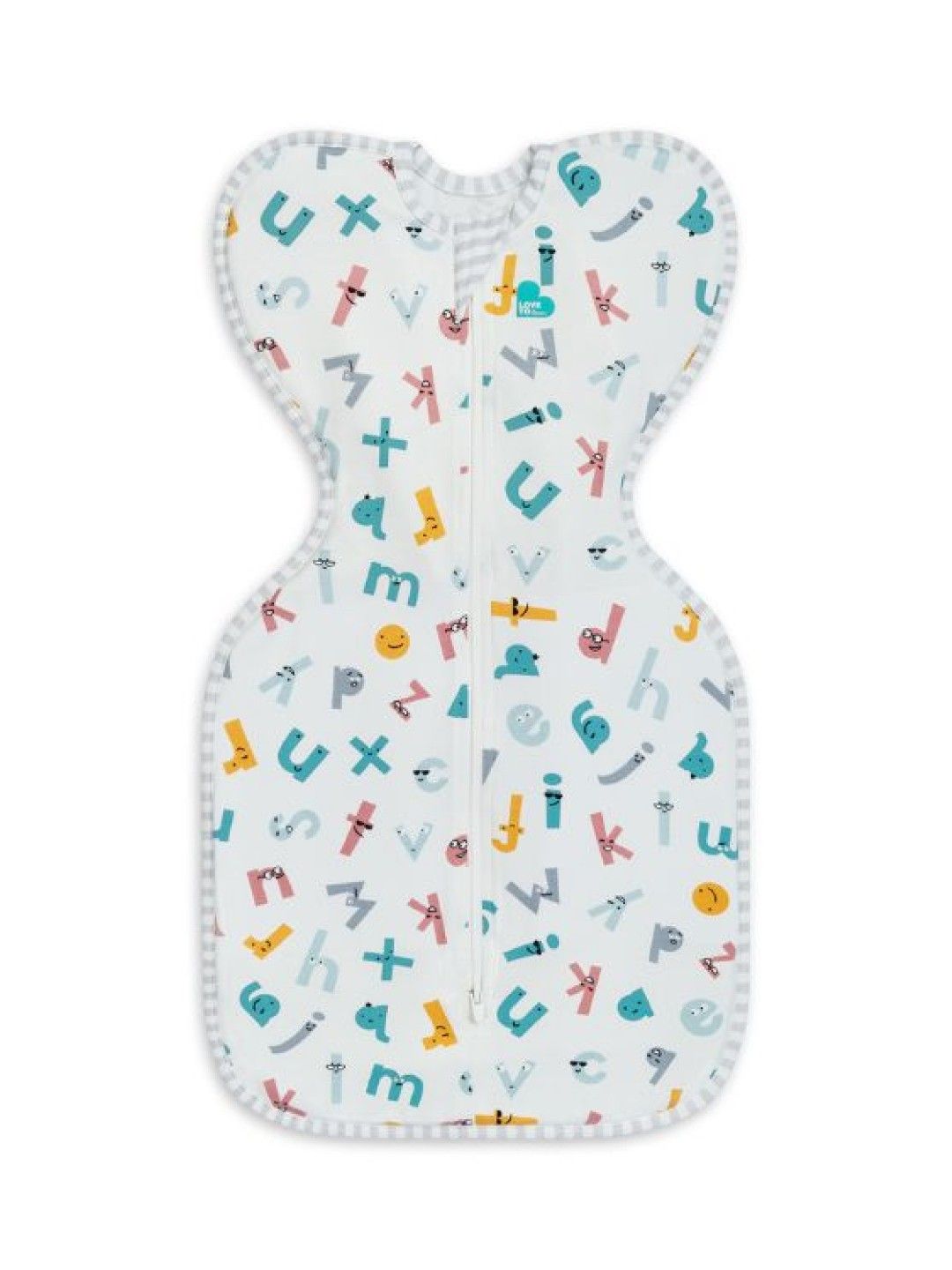 Love To Dream Swaddle UP Ecovero Original Alphabet Soup (White- Image 1)