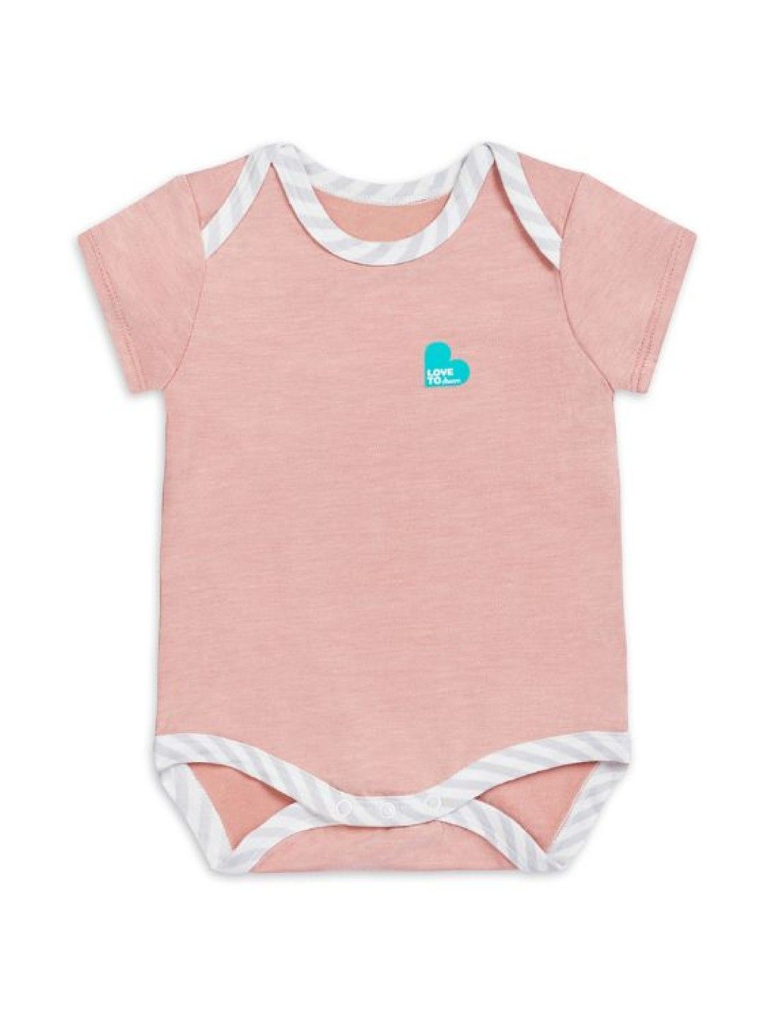 Love To Dream Ecovero Shortsleeve Bodysuit (Rose- Image 1)