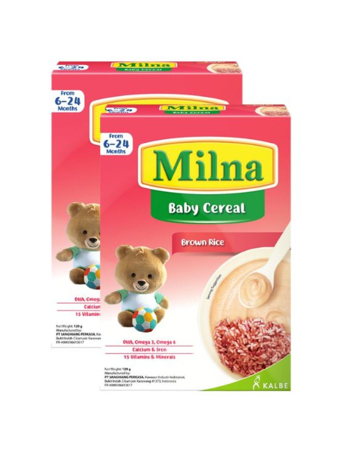 Milna Baby Cereal Brown Rice Bundle of 2