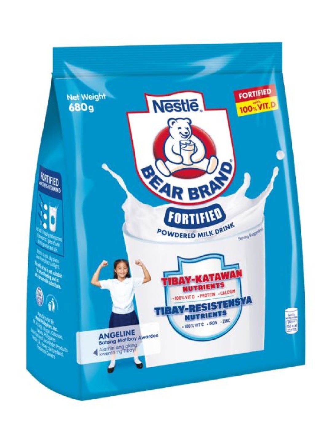 Bear Brand Fortified Powdered Milk Drink (680g)
