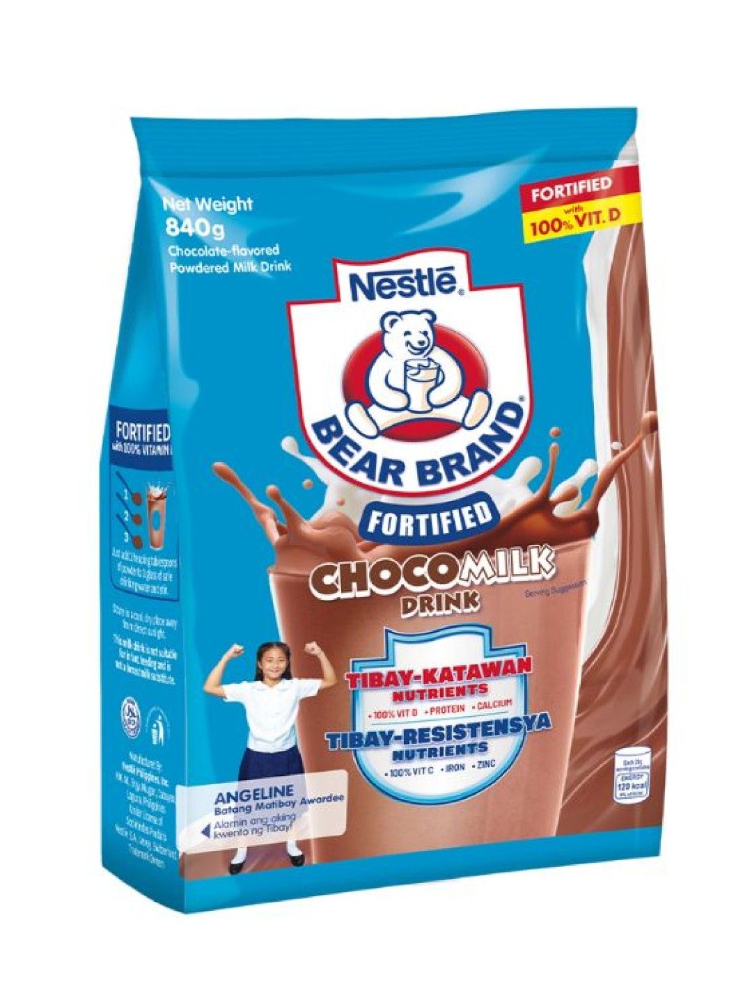 Bear Brand Fortified Choco Milk Drink (840g)