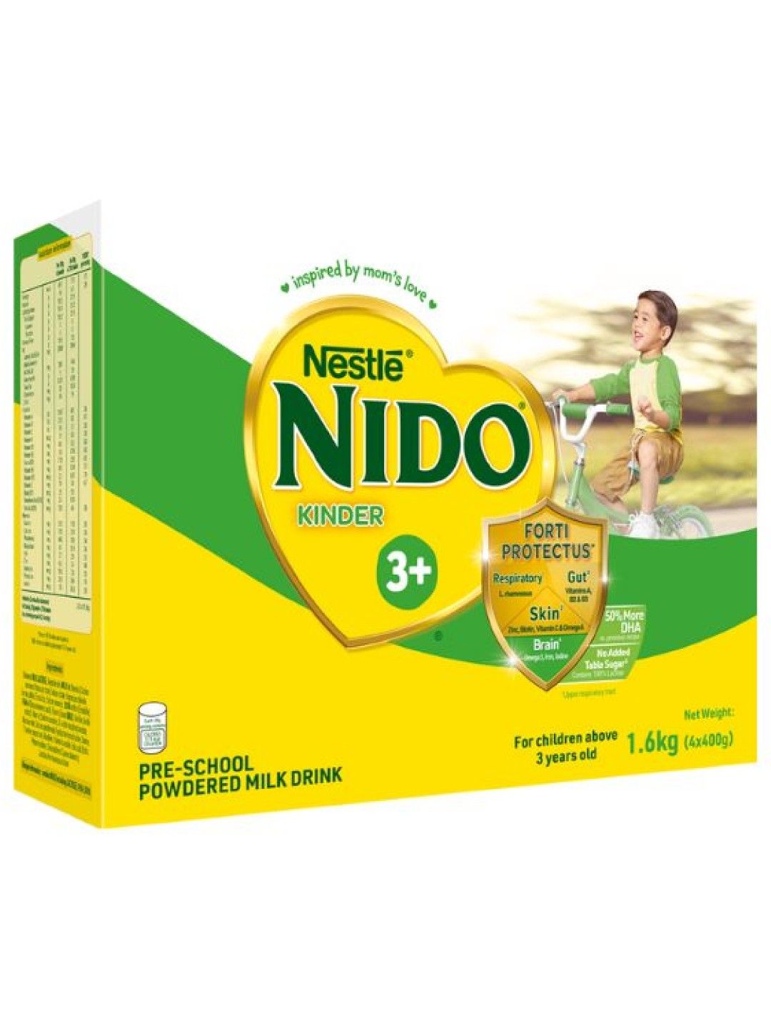 Nido 3+ Powdered Milk Drink For Pre-Schoolers Above 3 Years Old (1.6kg) (No Color- Image 1)