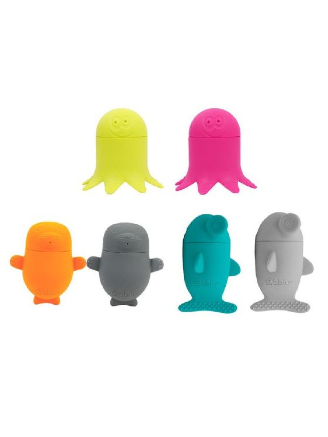 bbluv Büddies: Silicone Mix-and-Match Bath Toys