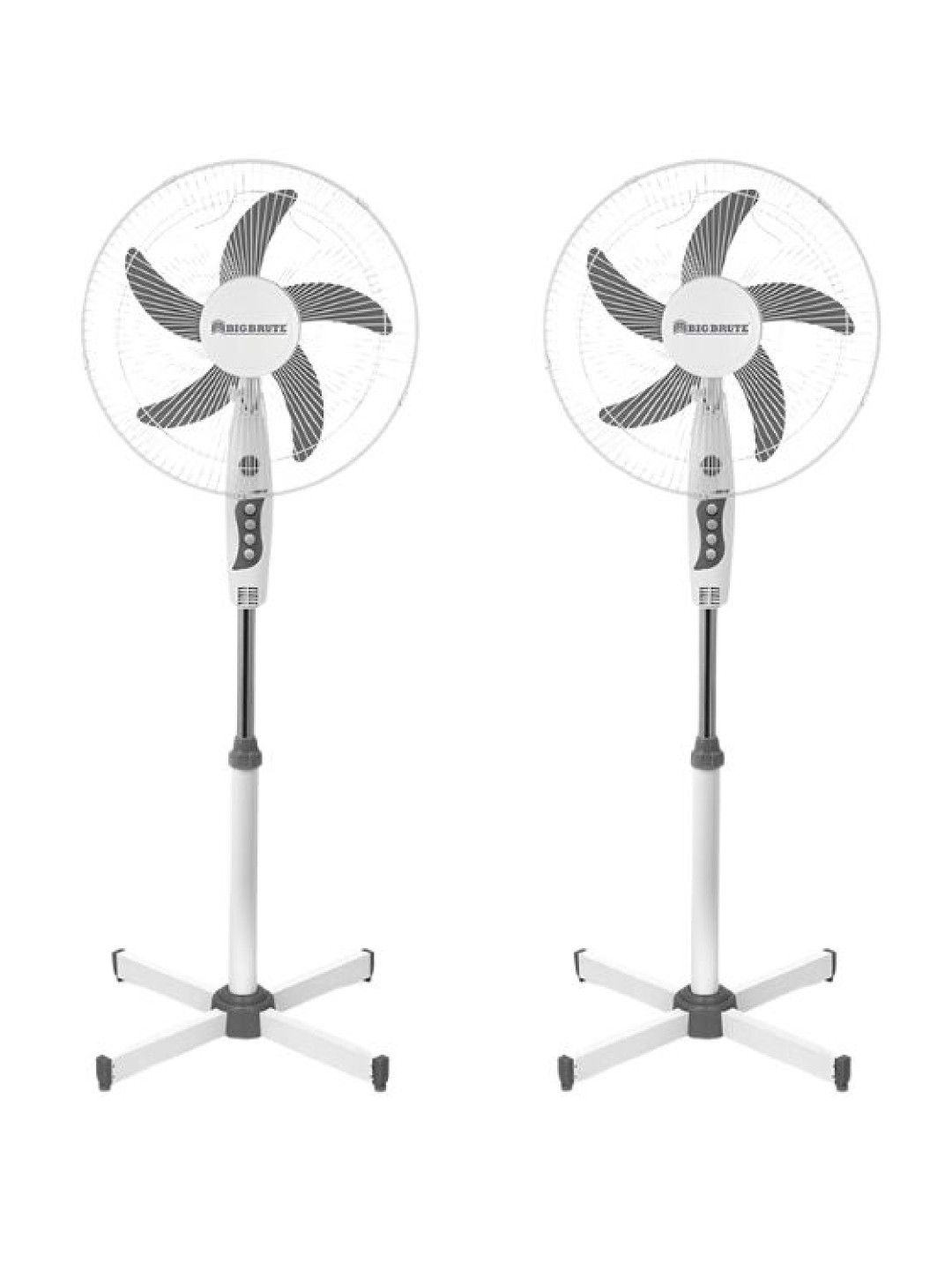 Big Brute Electric Stand Fan 16 Inch 5 Blade Buy 1 Take 1 (White- Image 1)