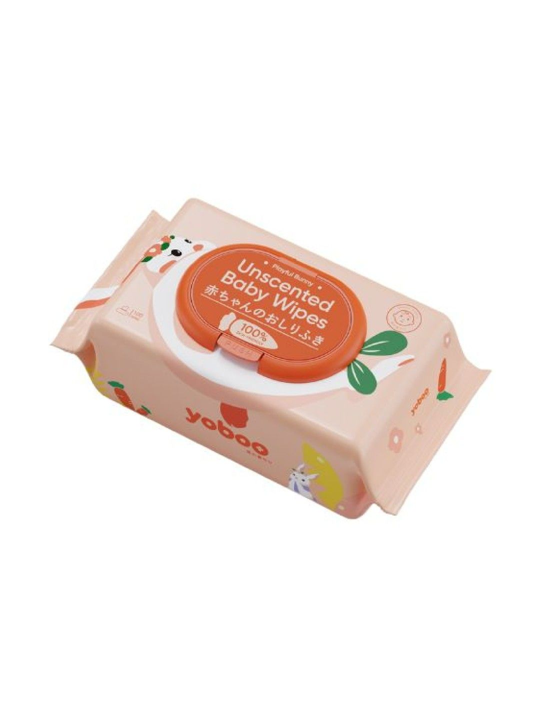 Yoboo Curious Bunny Unscented Baby Wipes - Single Pack (100's) (No Color- Image 1)