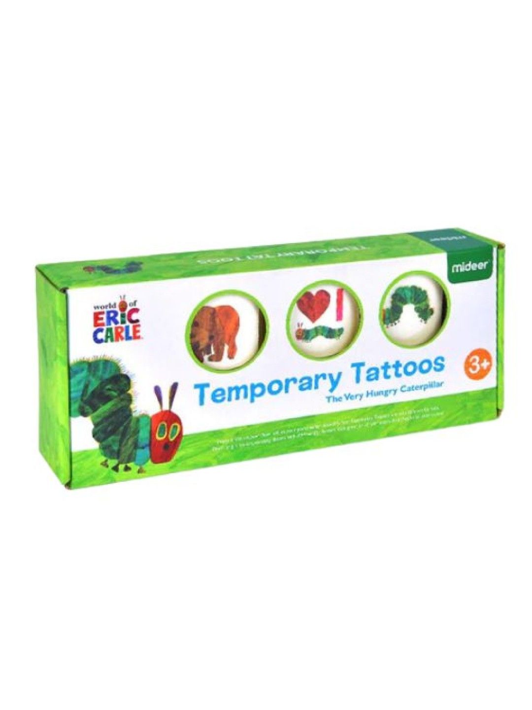 MiDeer Temporary Tattoos - The Very Hungry Caterpillar (No Color- Image 1)