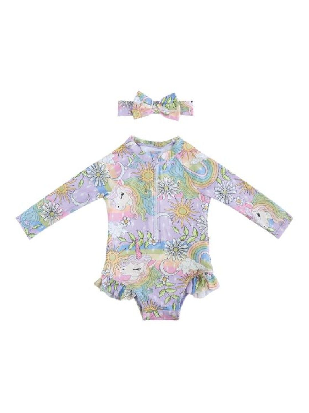 Little Paddler Swimsuit For Kids Little Charlotte Rashguard Long Sleeves