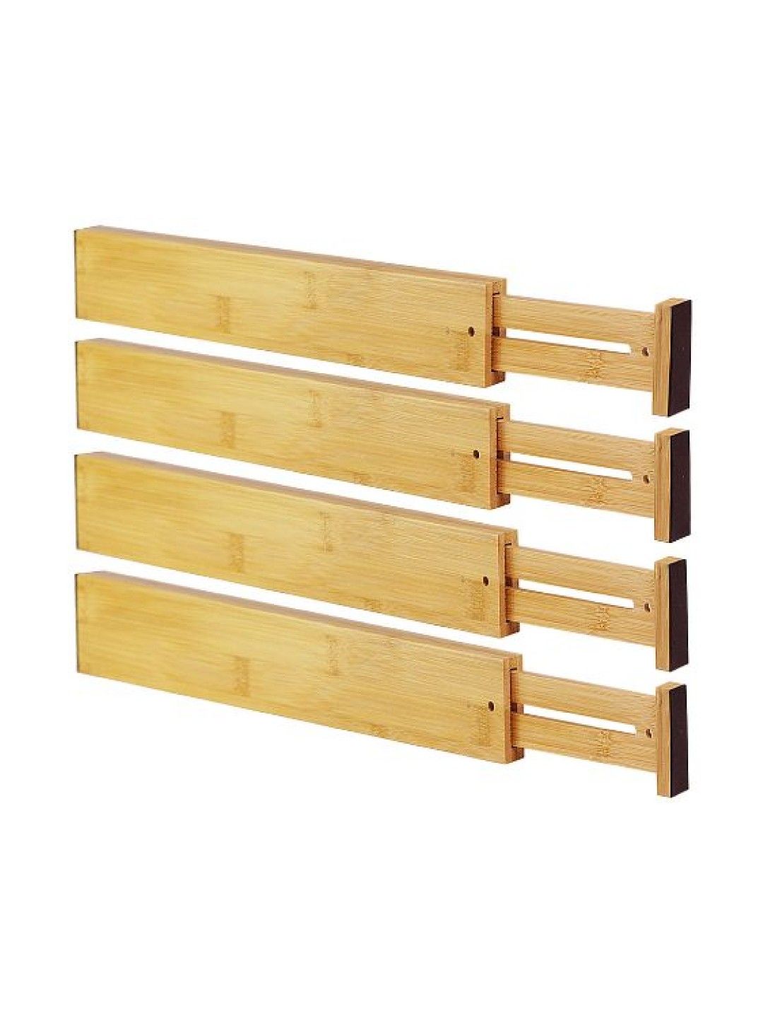 Ayousin Bamboo Drawer Divider Set (4packs) (No Color- Image 1)