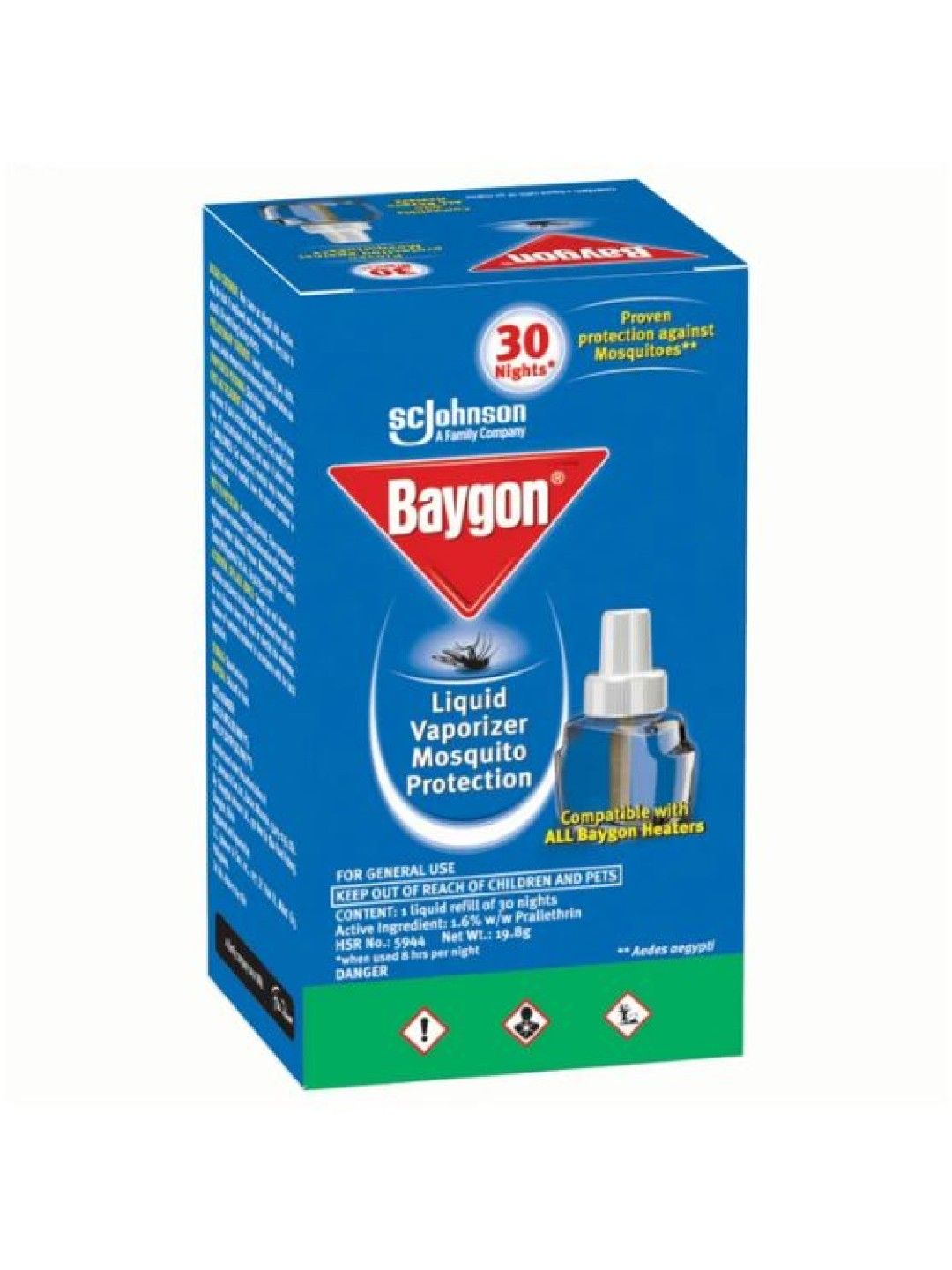 Baygon Liquid Vaporizer - Refill 19.8g/30nights (No Color- Image 1)