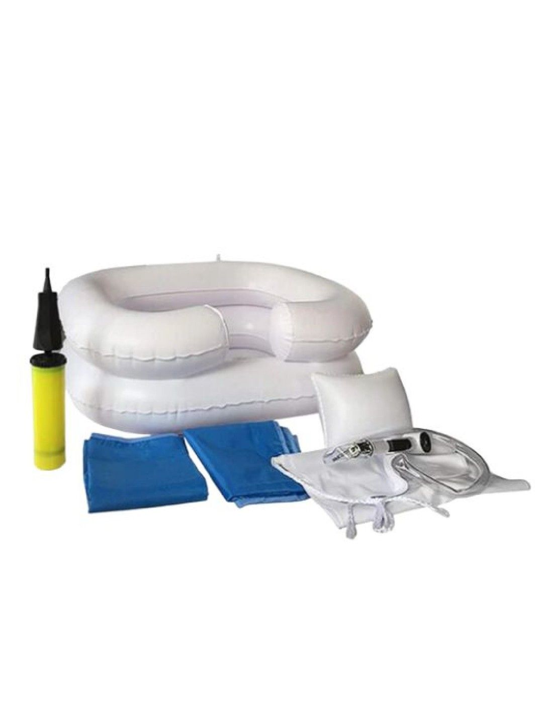 Healthcare Depot Inflatable Bedside Shower (White- Image 1)