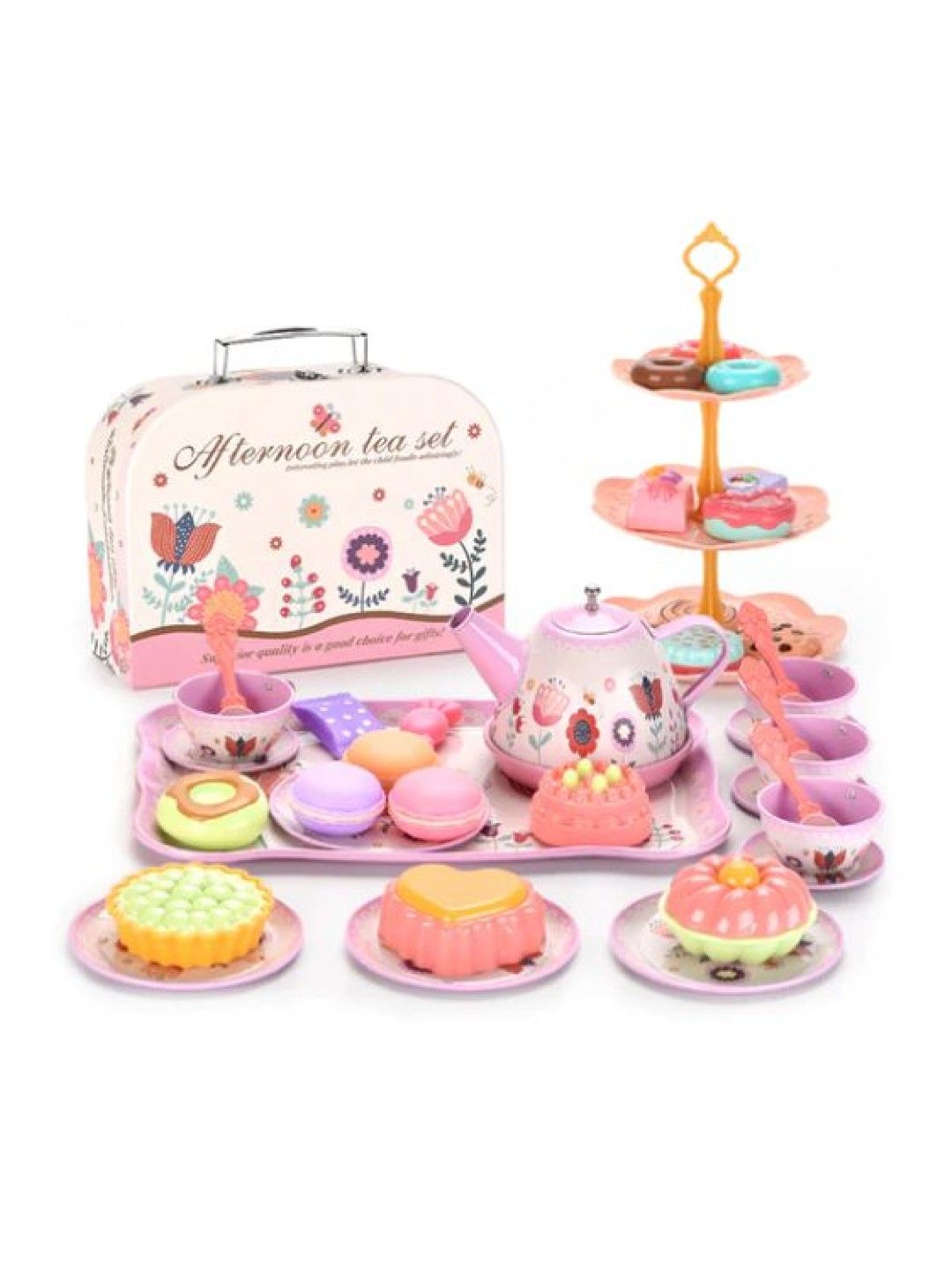 Little Fat Hugs Floral Afternoon Tea Set (No Color- Image 1)