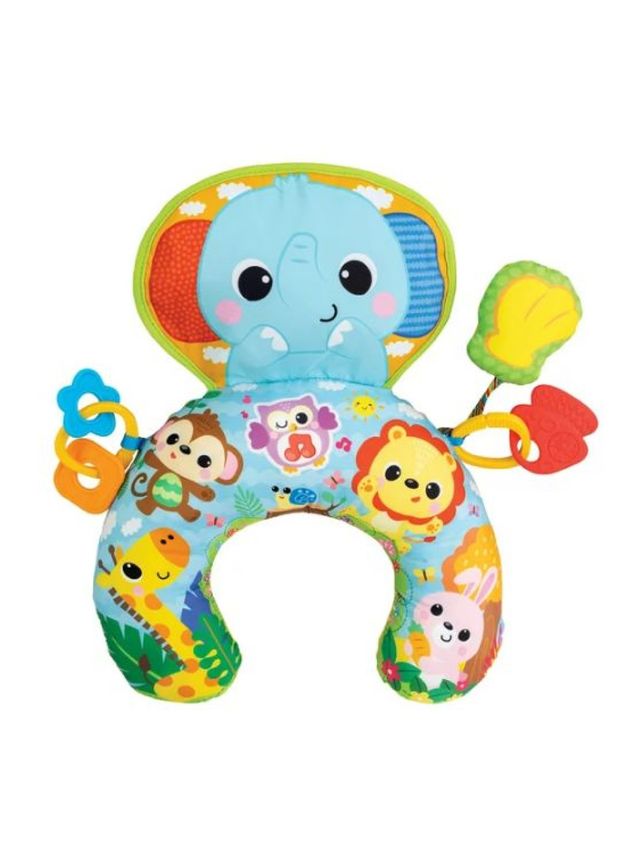 Winfun Jungle Fun Tummy Time Pillow Edamama Winfun jungle fun tummy time pillow edamama