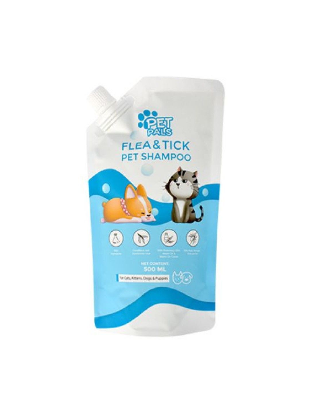 Petpals Flea and Tick Pet Shampoo 500ml (1-Pack)