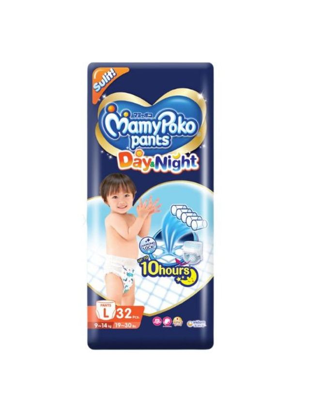 Mamypoko - Day & Night Diaper Pants Large (32pcs)