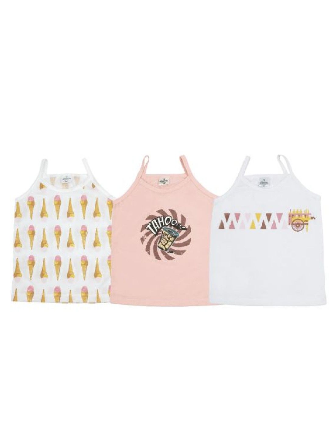 Looms Infant and Toddler Girls Strap Sando (3pcs/pack) - Pinoy Streat Collection (No Color- Image 1)