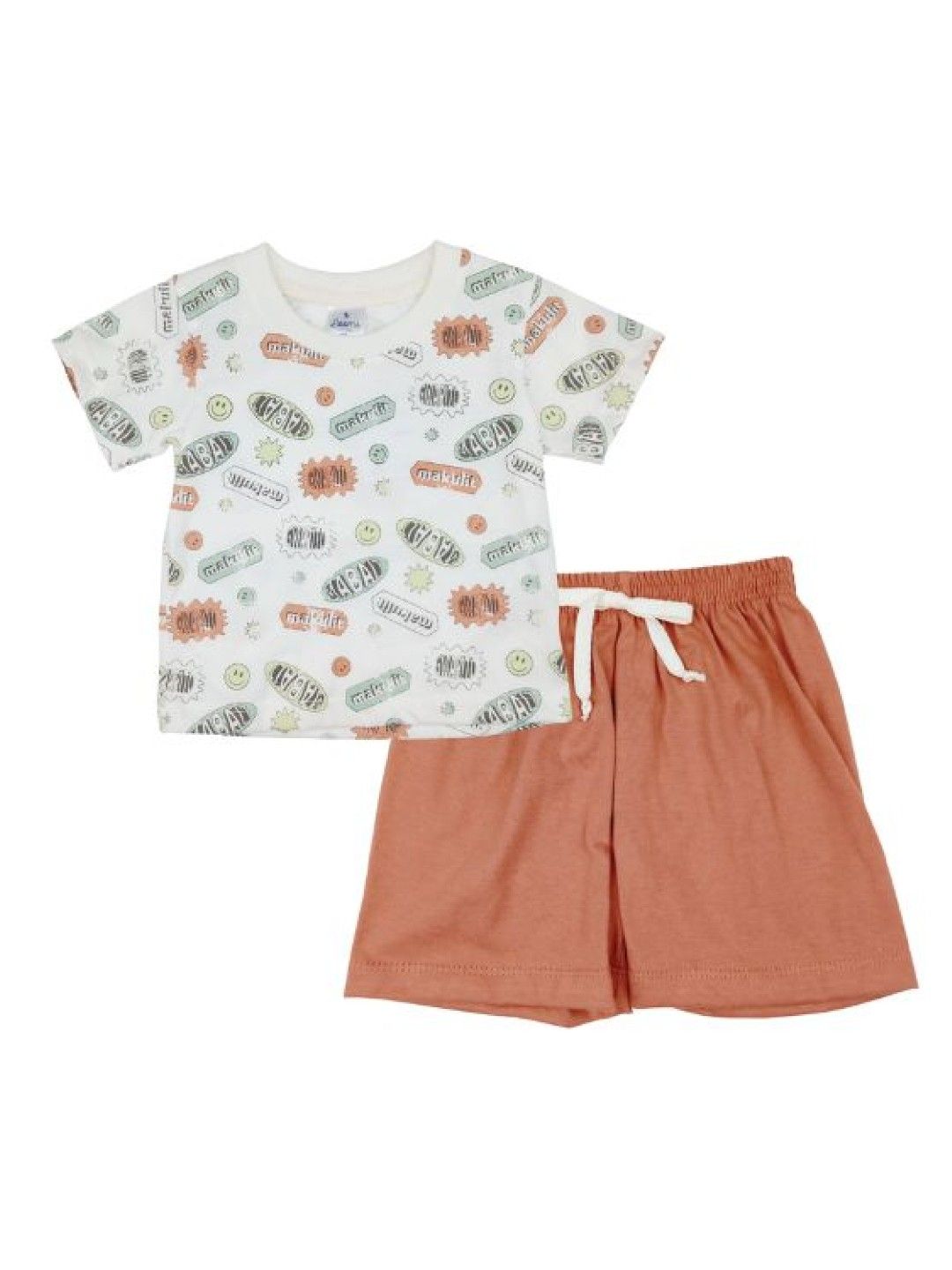Looms Infant Boys Printed T-Shirt and Shorts Set - Makulit Collection (No Color- Image 1)