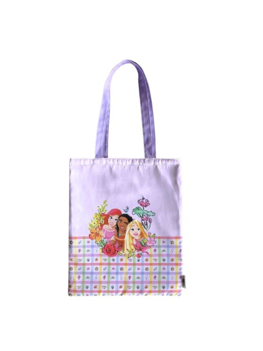 Zippies Lab Disney Princess Floral Plaid Reverso Tote