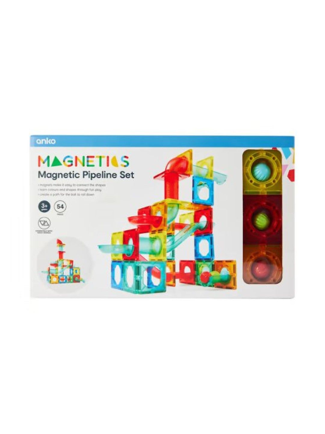 Anko Magnetic Pipeline Set (54pcs) (Assorted- Image 4)