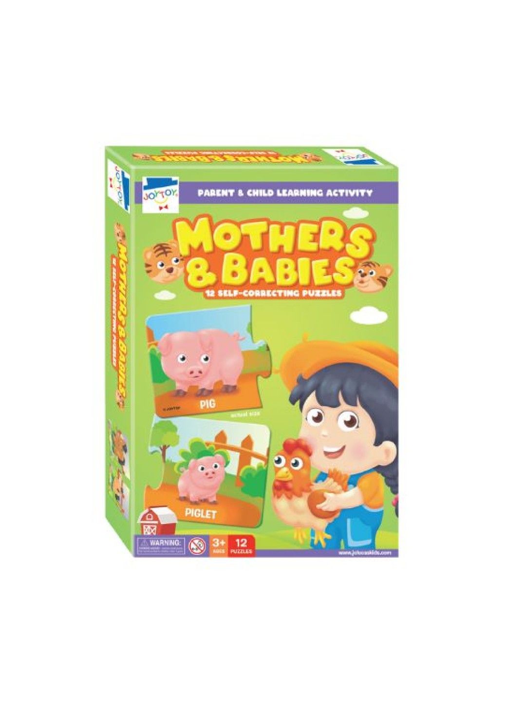 Joytoy Mothers & Babies Self-Correction Puzzles (No Color- Image 1)