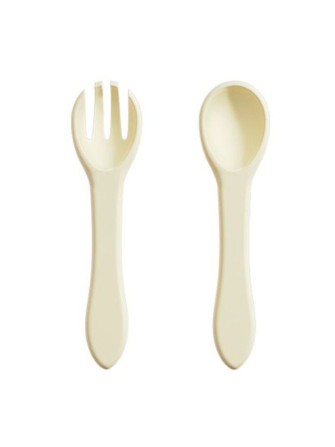 Yoboo Silicone Spoon & Fork Set (No Color- Image 1)