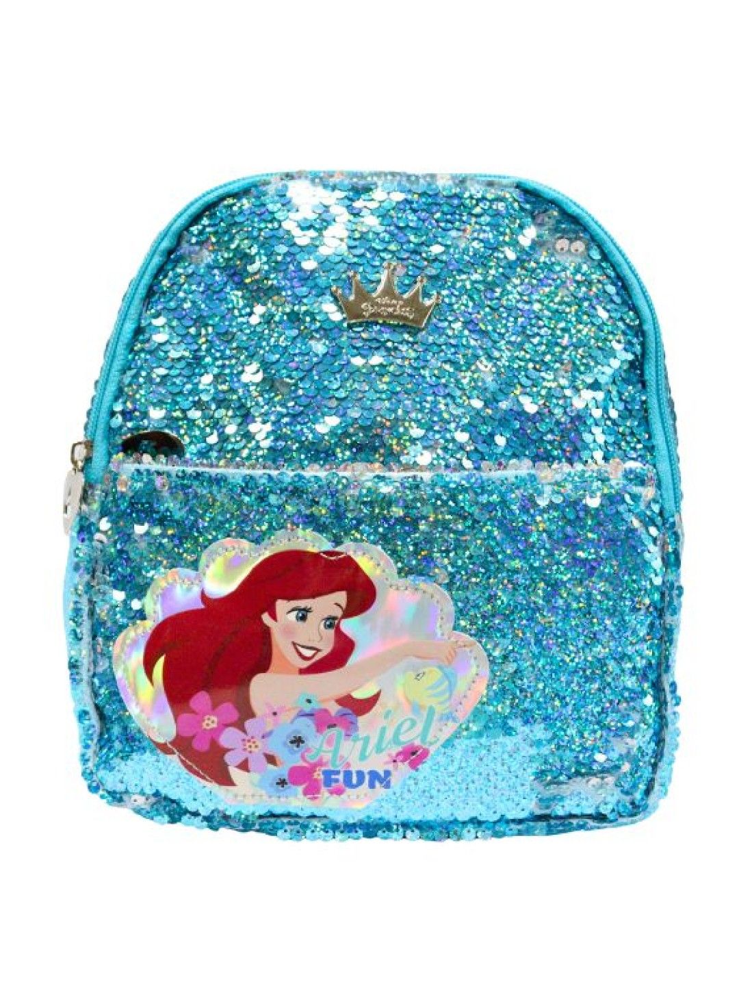 Disney Princess Ariel of The Little Mermaid Cute 3-Way Sequin Bag (No Color- Image 1)