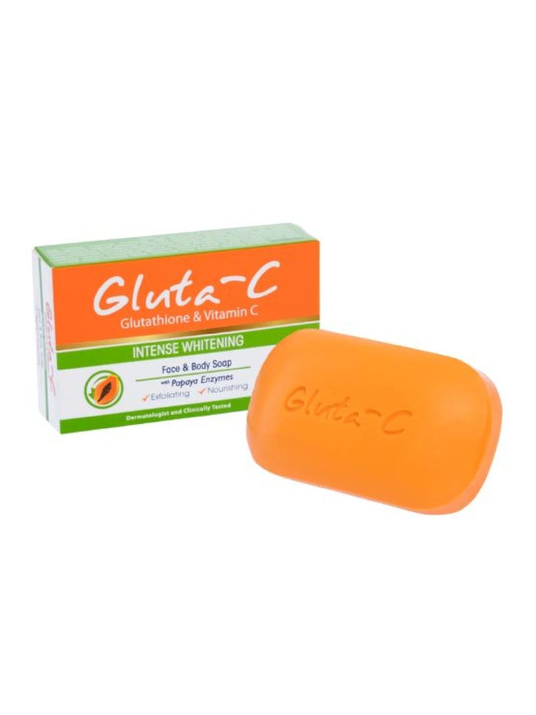 Gluta-C Soap with Papaya Exfoliants (120g)