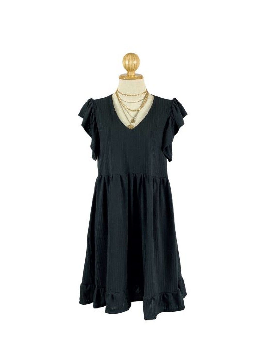 Mama Brand PH Rafi Maternity Breastfeeding Dress (Black- Image 1)