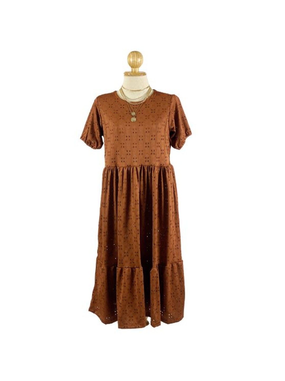 Mama Brand PH Ivy Maternity Breastfeeding Maxi Dress (Choco Brown- Image 1)