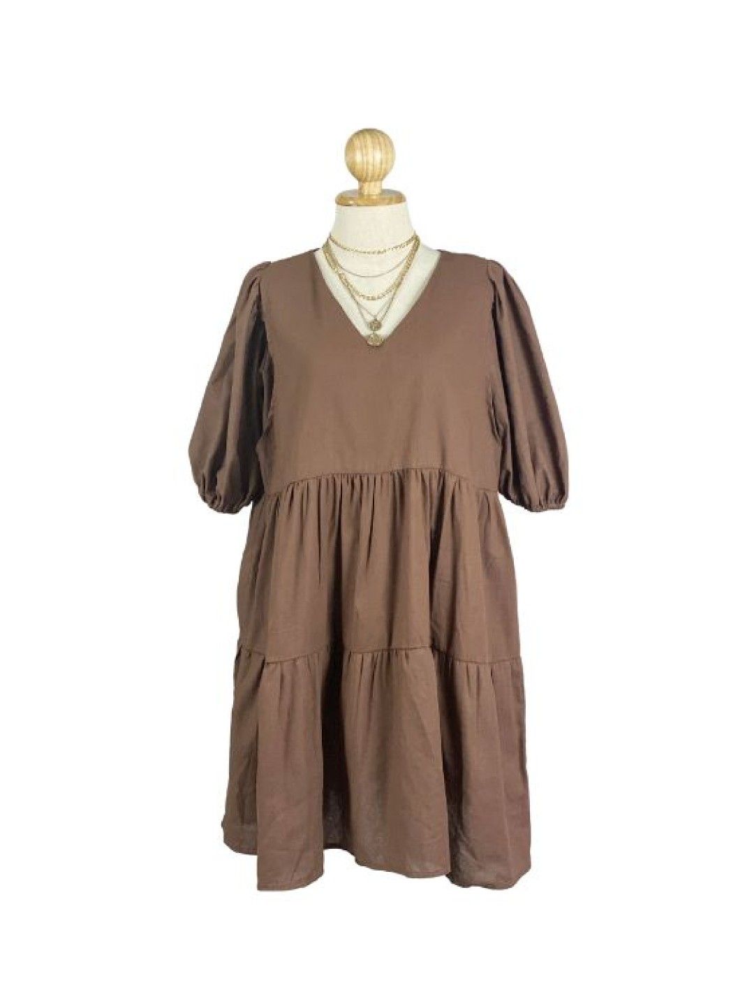 Mama Brand PH Misty Maternity Breastfeeding Dress (Dark Choco- Image 1)