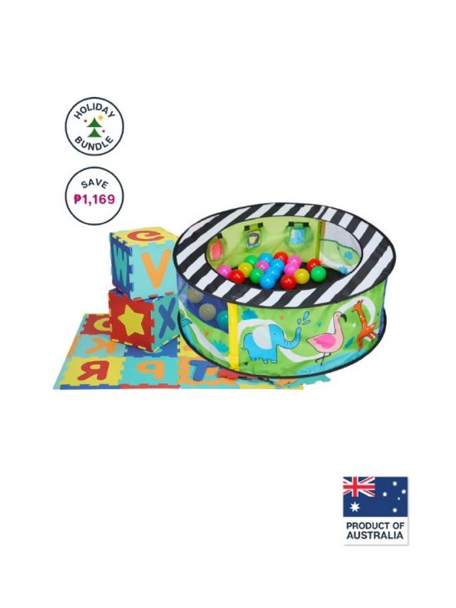 Anko Alphabet Foam Playmat + Sensory Ball Pit