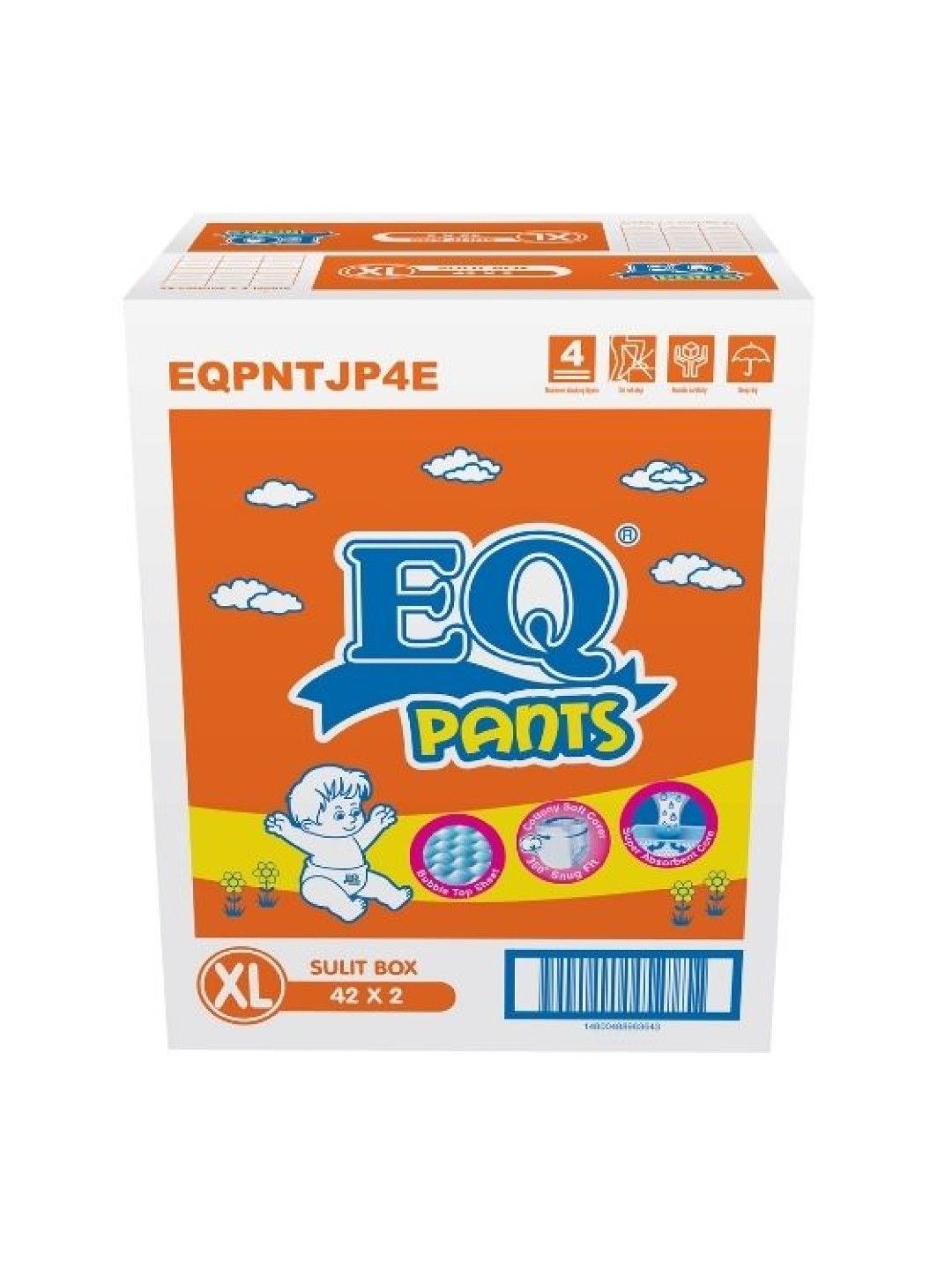 EQ Diapers and Wipes EQ Pants Sulit Box XL 42 x 2 (84s) (No Color- Image 1)