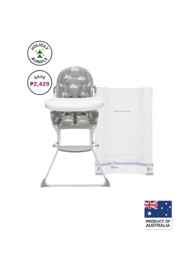 Anko Foam Change Mat + Flat Fold Highchair