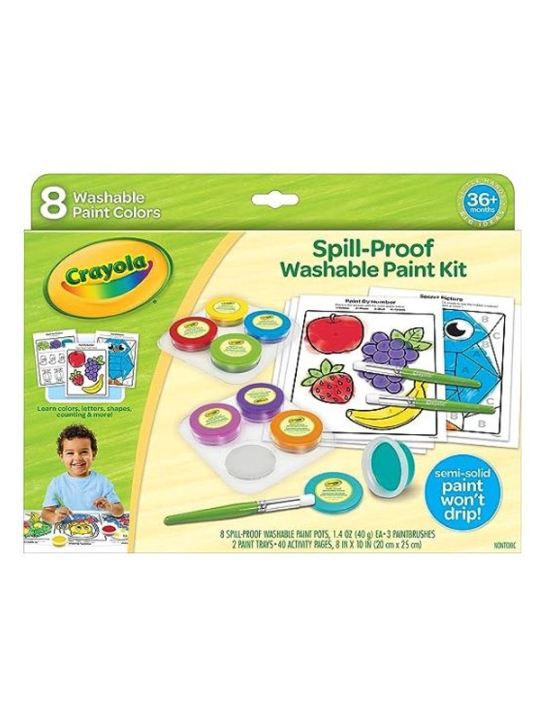 Crayola Spill-Proof Paint Activity Kit (No Color- Image 1)