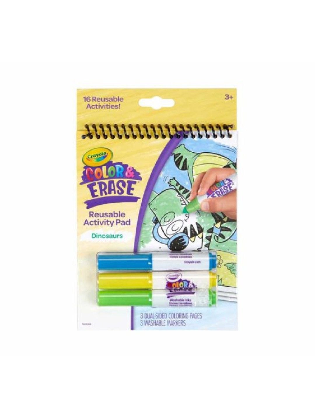 Crayola Color & Erase Reusable Activity Pad: Dinosaurs (No Color- Image 1)