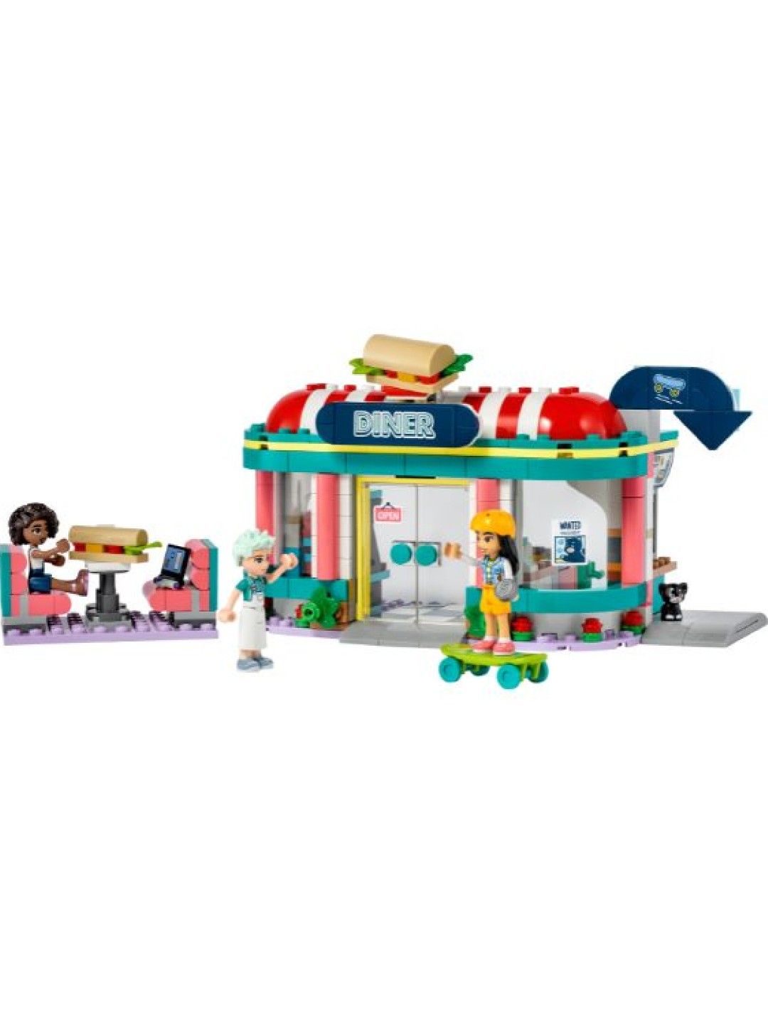 Lego Friends 41728 Heartlake Downtown Diner Building Blocks (346pcs) (No Color- Image 1)