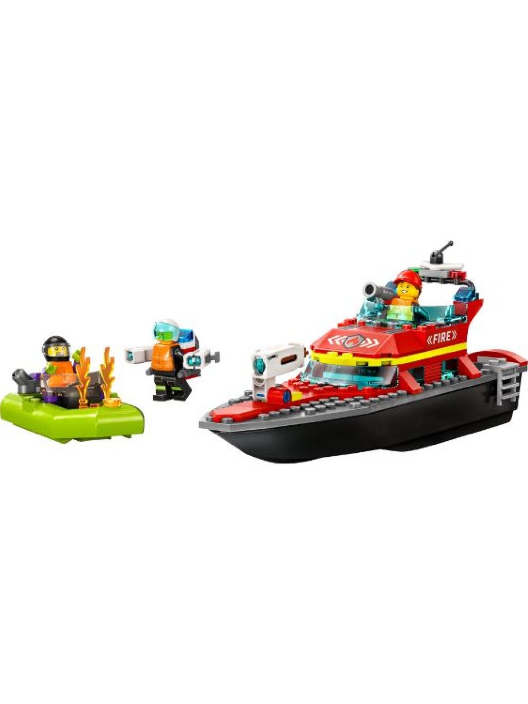 Lego City 60373 Fire Rescue Boat Building Blocks (144pcs)